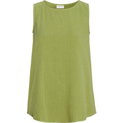 Damen Musselin-Top in Unifarben