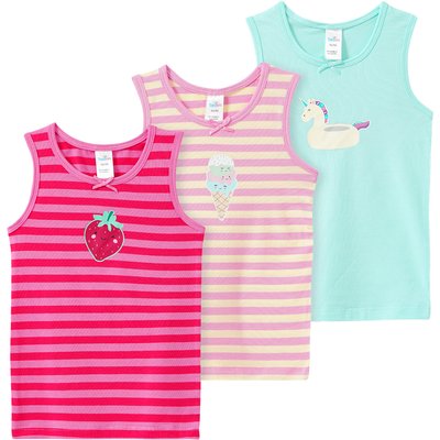 3 Baby Unterhemden mit Print