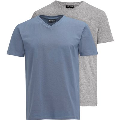 2 Herren T-Shirts mit V-Ausschnitt