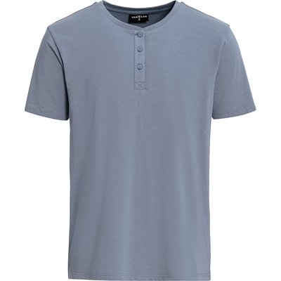 Herren T-Shirt mit Serafino-Ausschnitt