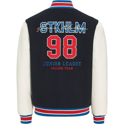Herren Collegejacke mit Backprint