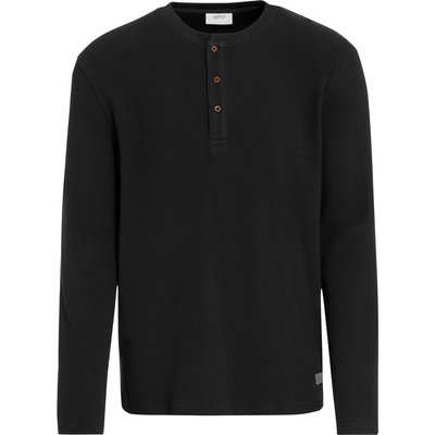 Herren Langarmshirt mit Struktur