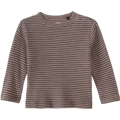 Baby Wolle-Seide-Shirt mit Ripp-Struktur