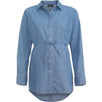 Damen Umstandsbluse mit Bindeband
