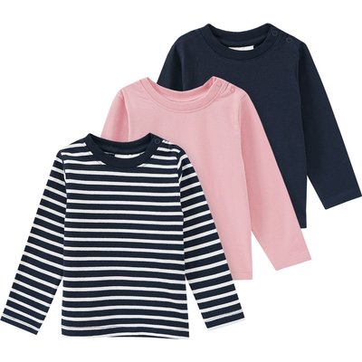 3 Baby Langarmshirts im Set