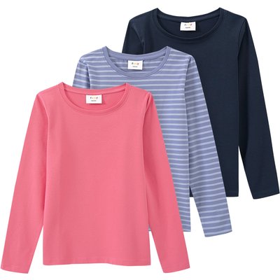 3 Mädchen Langarmshirts im Set