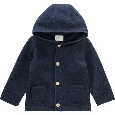 Baby Wollwalk-Jacke mit Umschlagbündchen