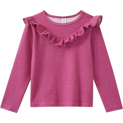 Mädchen Langarmshirt mit Glitzer-Print