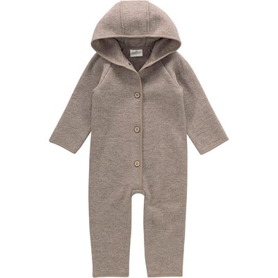 Baby Wollwalk-Overall mit Umschlagbündchen