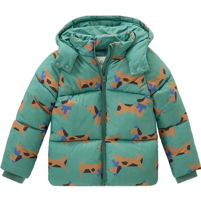 Jungen Pufferjacke mit Dackel-Allover