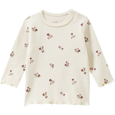 Newborn Langarmshirt mit Ripp-Struktur