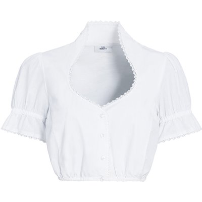 Damen Dirndl-Bluse mit Spitze