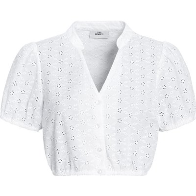 Damen Dirndl-Bluse mit Lochstickerei