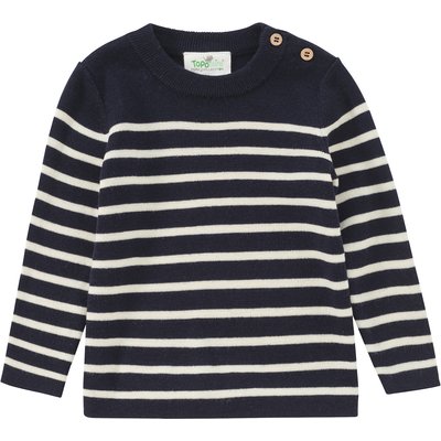 Baby Woll-Strickpullover mit Streifen