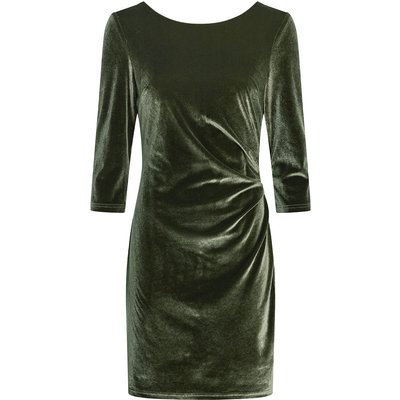 Damen Samtkleid mit 3/4-Arm