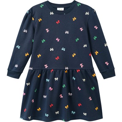 Mädchen Sweatkleid mit Allover-Print