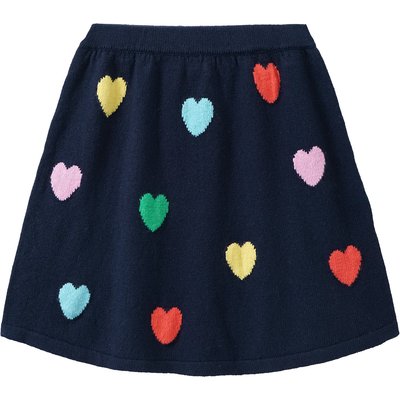 Mädchen Strickrock mit Herz-Allover