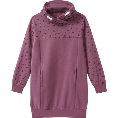 Mädchen Sweatkleid mit Schalkragen