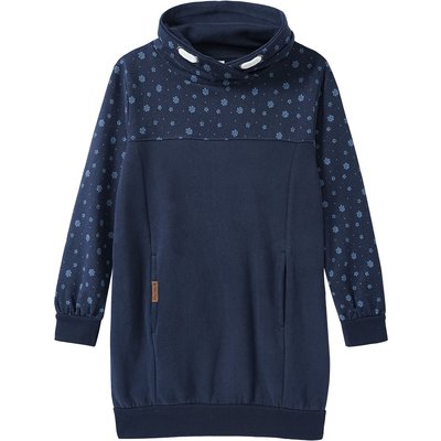 Mädchen Sweatkleid mit Schalkragen