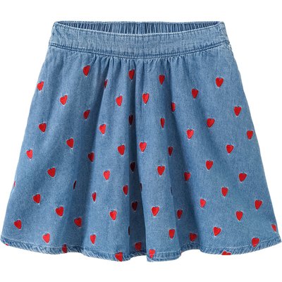 Mädchen Jeansrock mit Stickerei