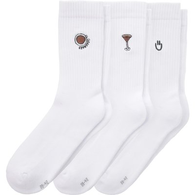 3 Paar Herren Sportsocken mit Stickerei