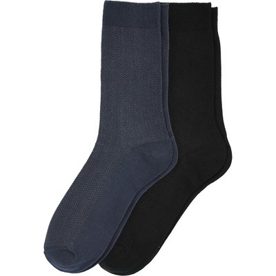 2 Paar Herren Socken mit Muster