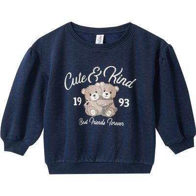 Mädchen Sweatshirt mit Bären-Print