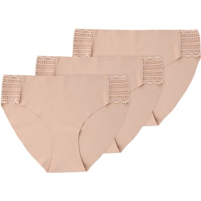 3 Damen Slips mit Spitze