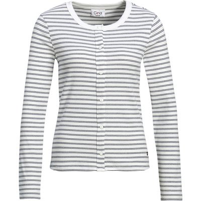 Damen Langarmshirt mit Knopfleiste