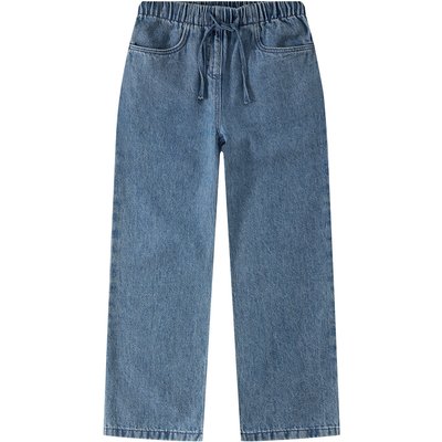 Mädchen Wide-Leg-Jeans mit Elastikbund