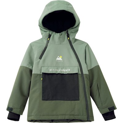 Kinder Schneejacke mit Kängurutasche
