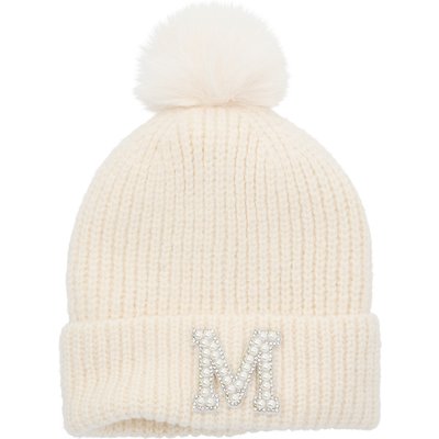 Mädchen Strickmütze mit Glitzer-Applikation