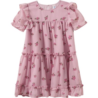 Mädchen Kleid mit Blumen-Allover