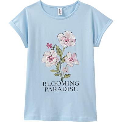 Mädchen T-Shirt mit Blumen-Print