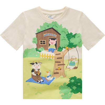 Jungen T-Shirt mit Bauernhof-Print