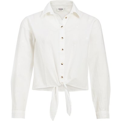 Damen Bluse mit Knotendetail