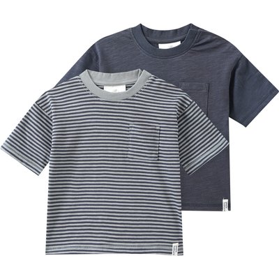 2 Baby T-Shirts mit Brusttasche
