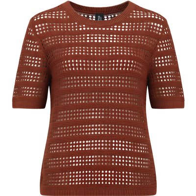 Damen Strick-Shirt mit Lochstrick
