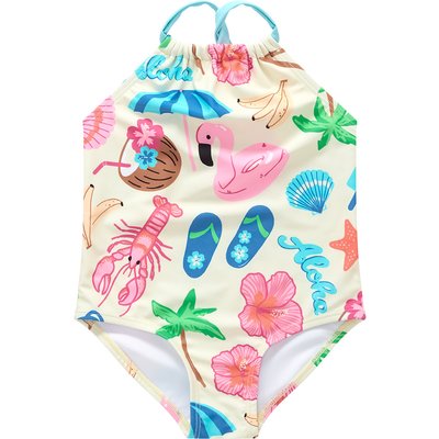 Baby Badeanzug mit sommerlichen Motiven