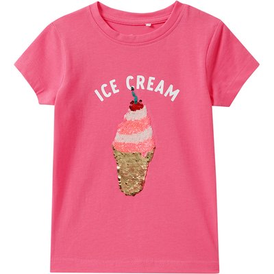 Mädchen T-Shirt mit Wendepailletten