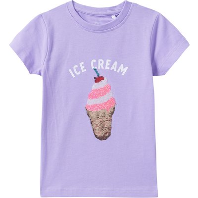 Mädchen T-Shirt mit Wendepailletten