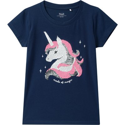 Mädchen T-Shirt mit Wendepailletten