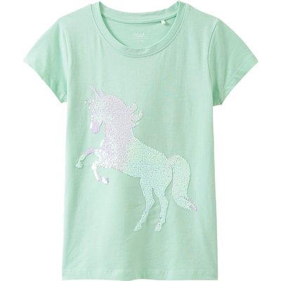Mädchen T-Shirt mit Wendepailletten