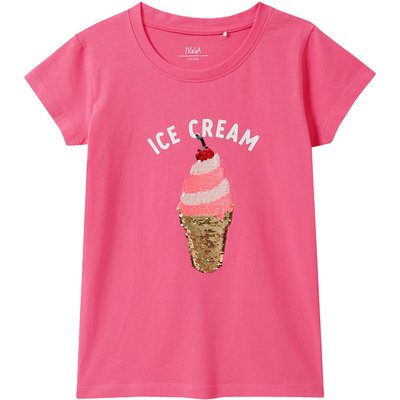 Mädchen T-Shirt mit Wendepailletten