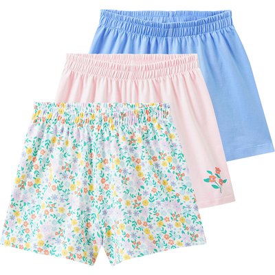 3 Mädchen Shorts mit bunten Motiven