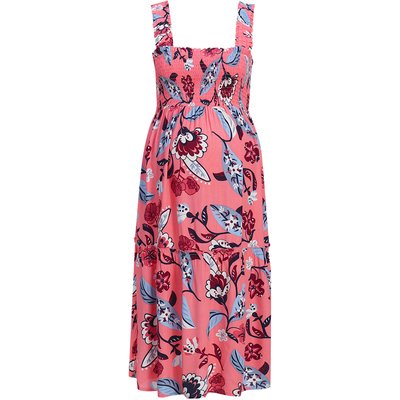 Damen Umstands-Maxikleid mit Blumen-Print