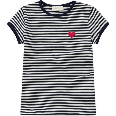 Mädchen T-Shirt mit Herz-Print