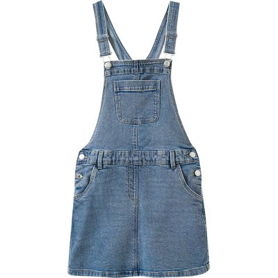 Mädchen Latzkleid in Denim-Look