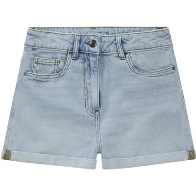 Mädchen Jeansshorts mit Umschlag