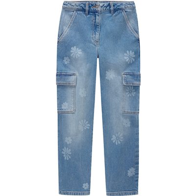 Mädchen Loose-Jeans im Cargo-Style